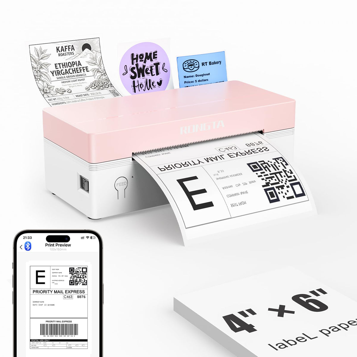 Bluetooth Thermal Label Printer K349003