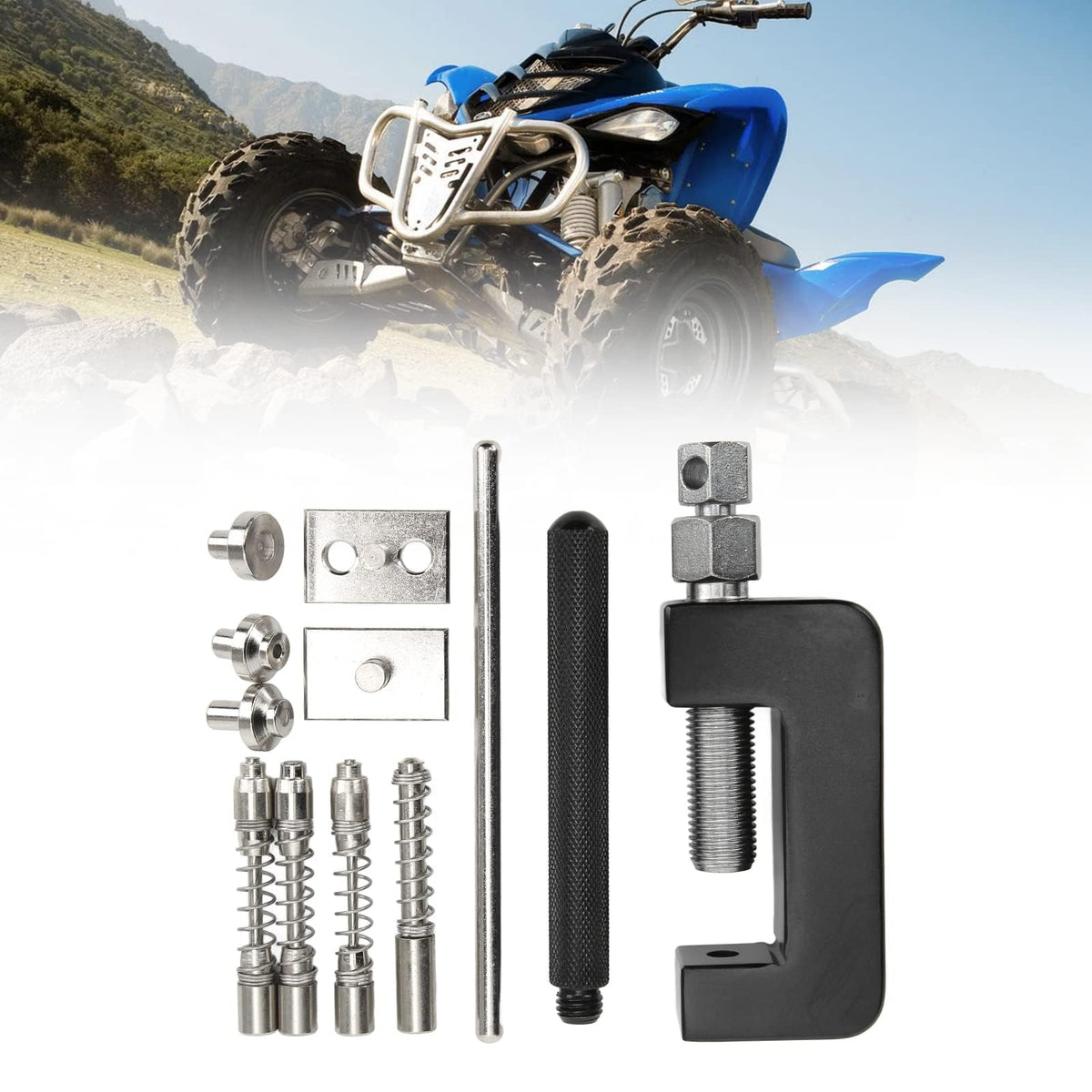 12 Pcs Motorcycle Chain Breaker Riveting Tool Set with Storage Box H5904