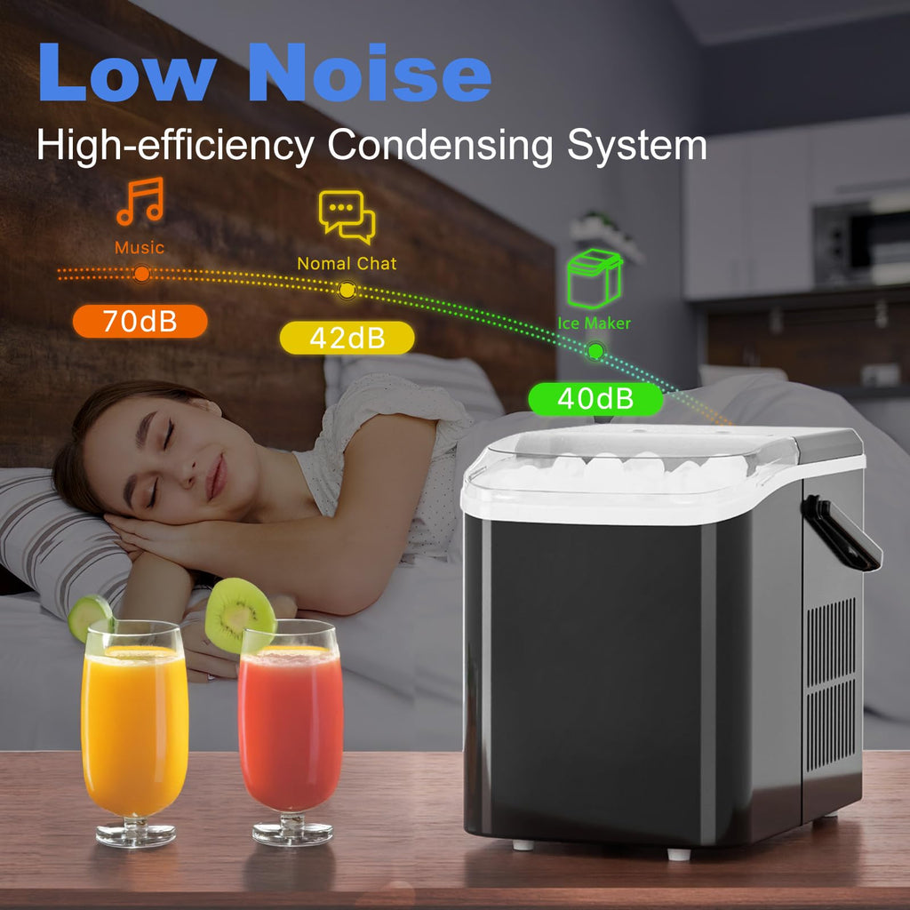 Portable Countertop Ice Maker Machine with Handle U5123
