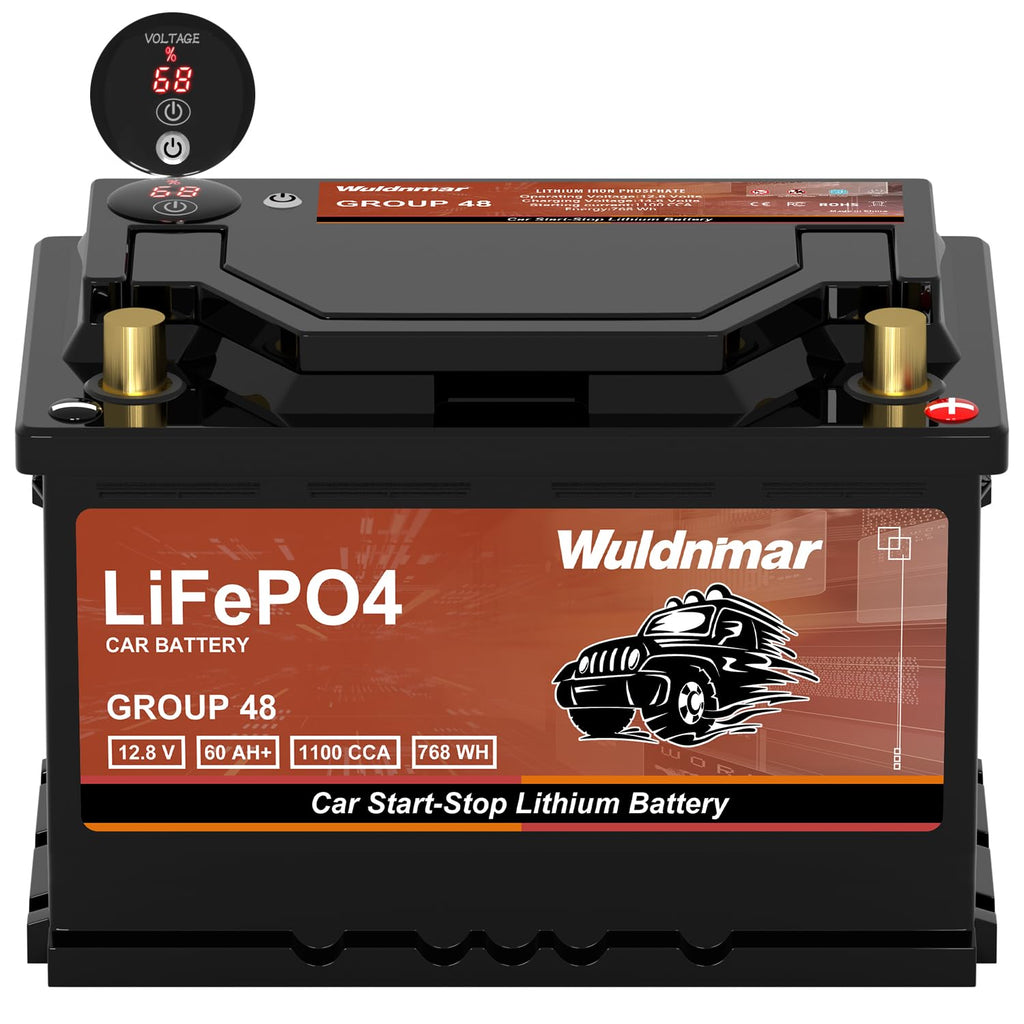 12.8V 60Ah 1100CCA Lithium Automotive Battery T747