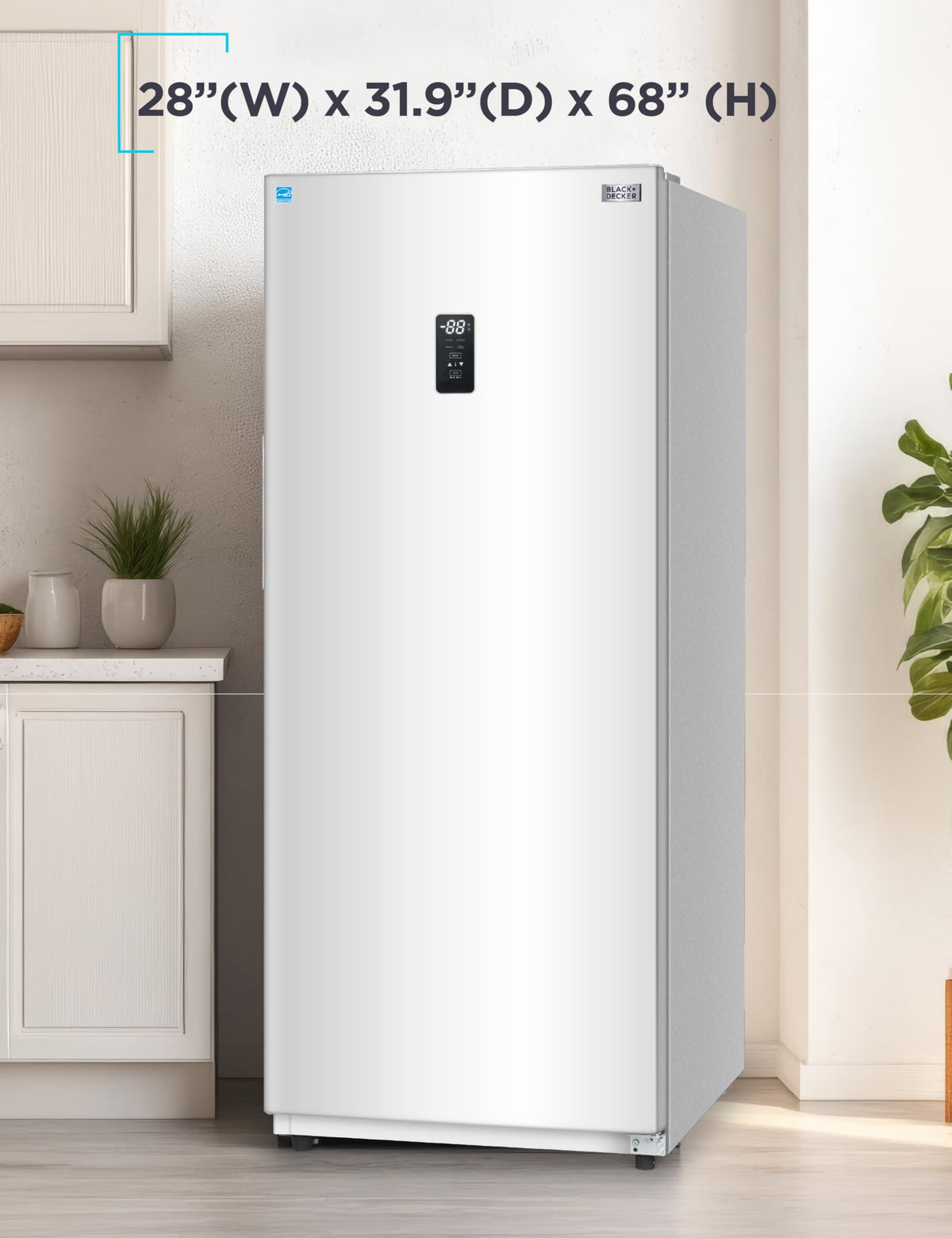 White 17 Cu. Ft. Convertible Freezer Refrigerator H6135