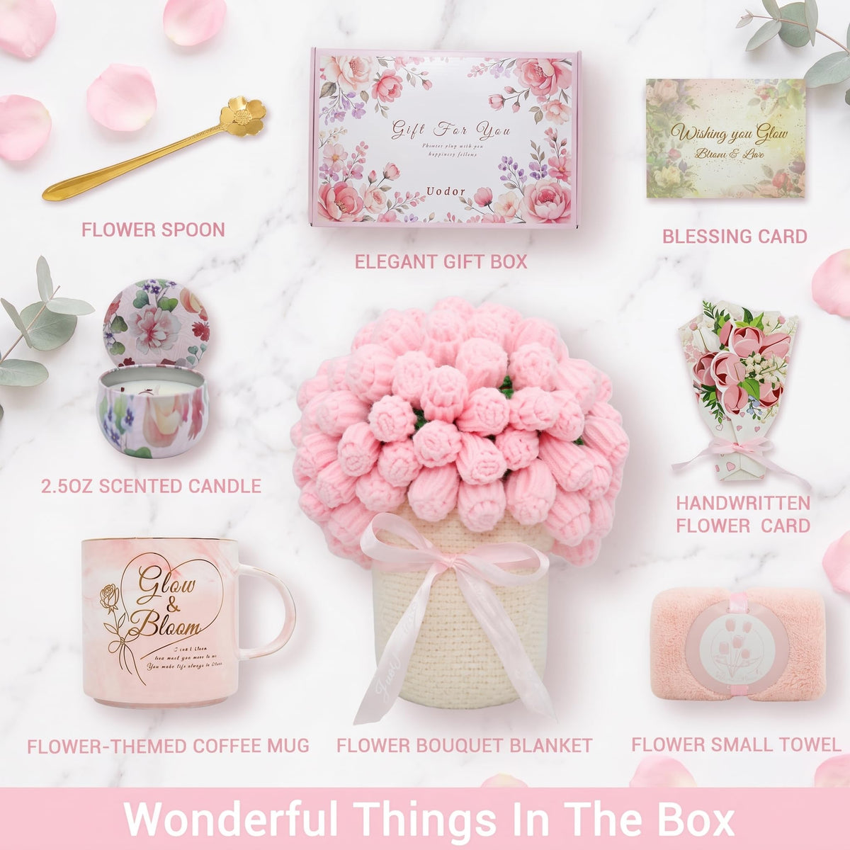 Pink Self Care Gift Basket N99779