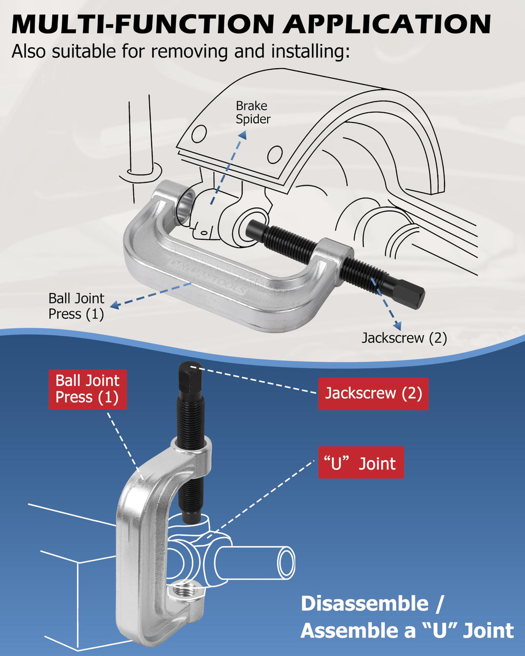 21 Pcs Ball Joint Press Service Kit T31149