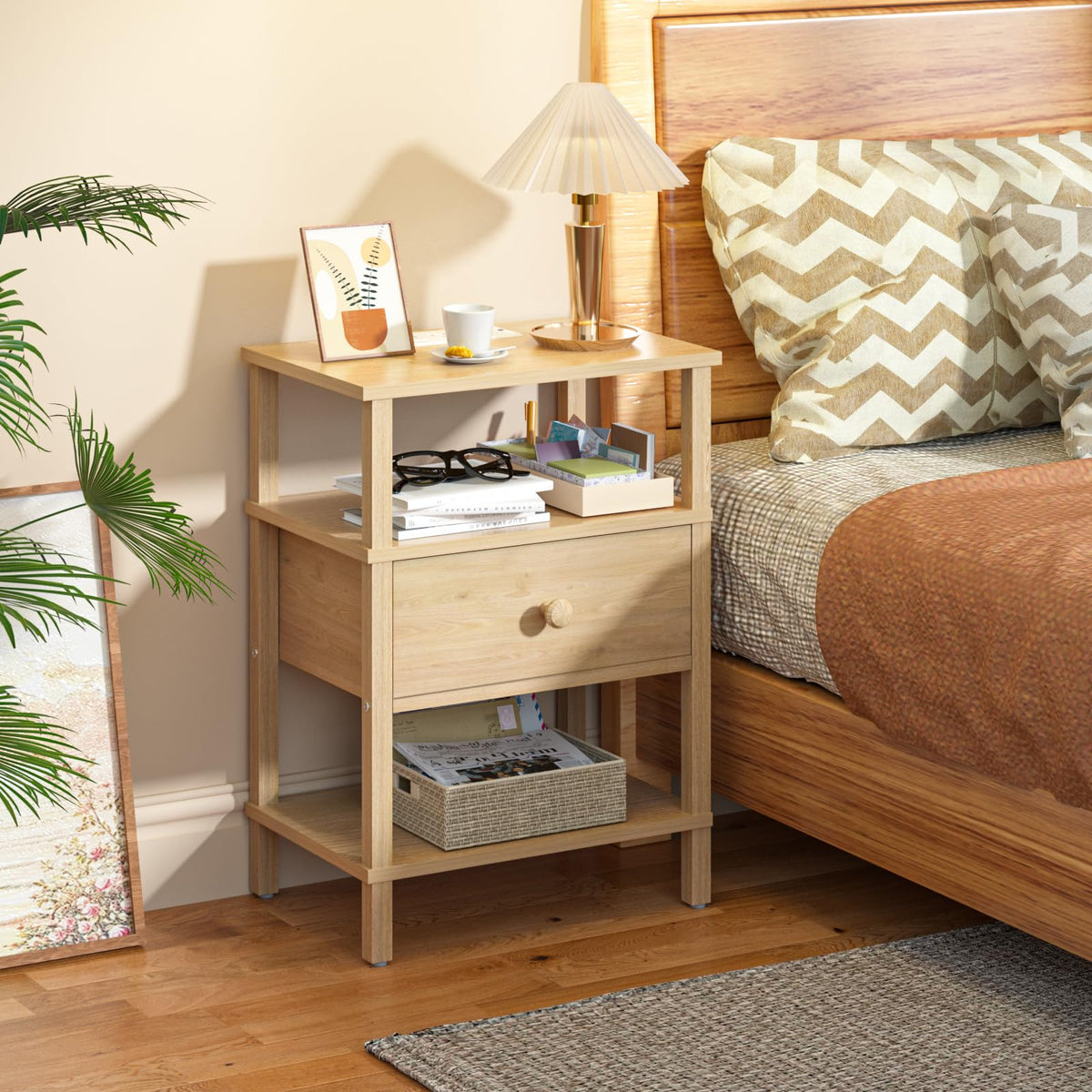 3 Tier Storage End Table Set 2 Q4340