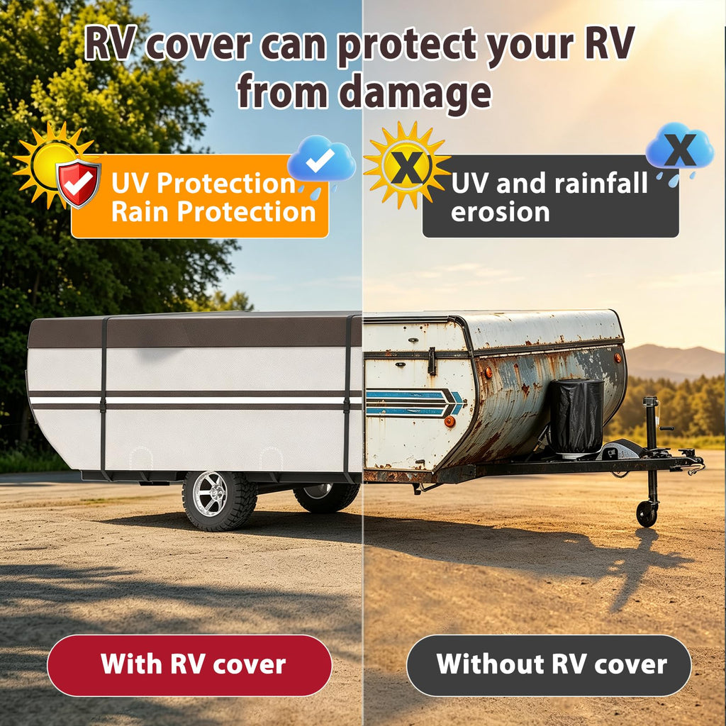 9 Layers Waterproof 14-16ft Pop Up Camper Cover S57077