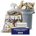 42 Gallon Clear Heavy Duty Trash Bags 4.0 Mil 50 Case U98283