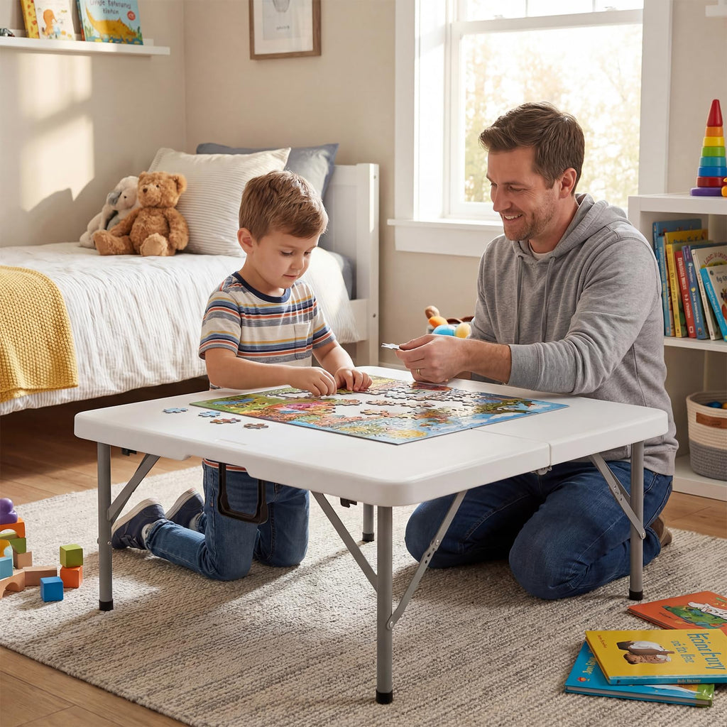 White Folding Card Table X295600
