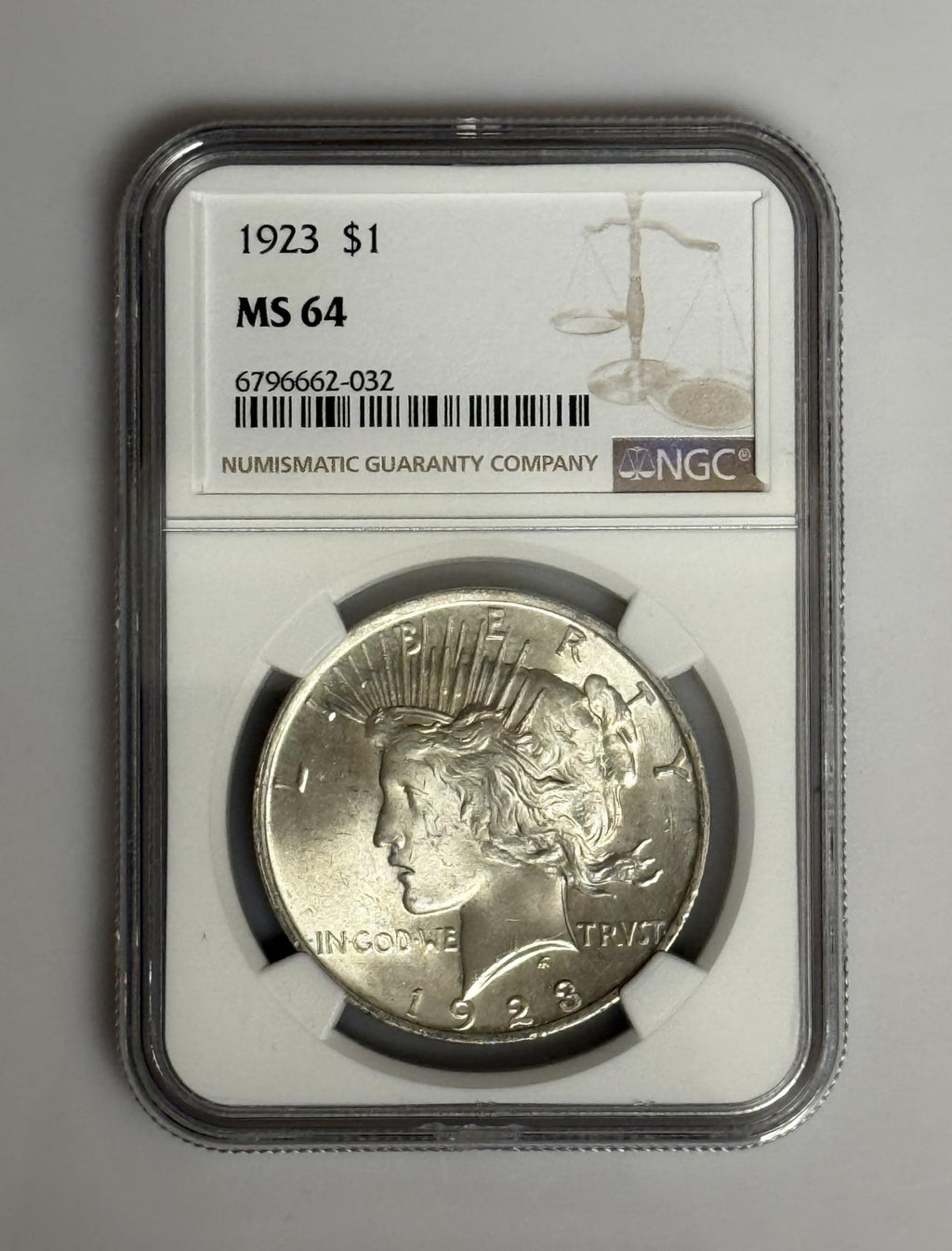 1923 Silver $1 Coin W292051