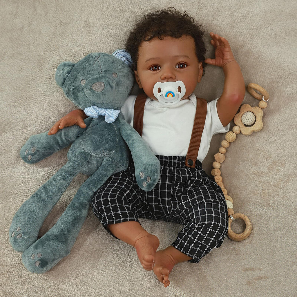 Black 20" Reborn Baby Dolls H87384