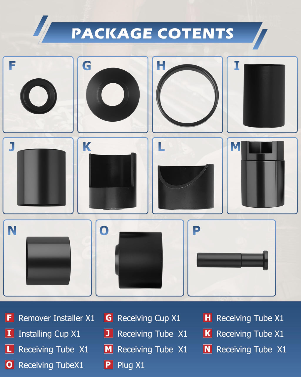 21 Pcs Ball Joint Press Service Kit T31149