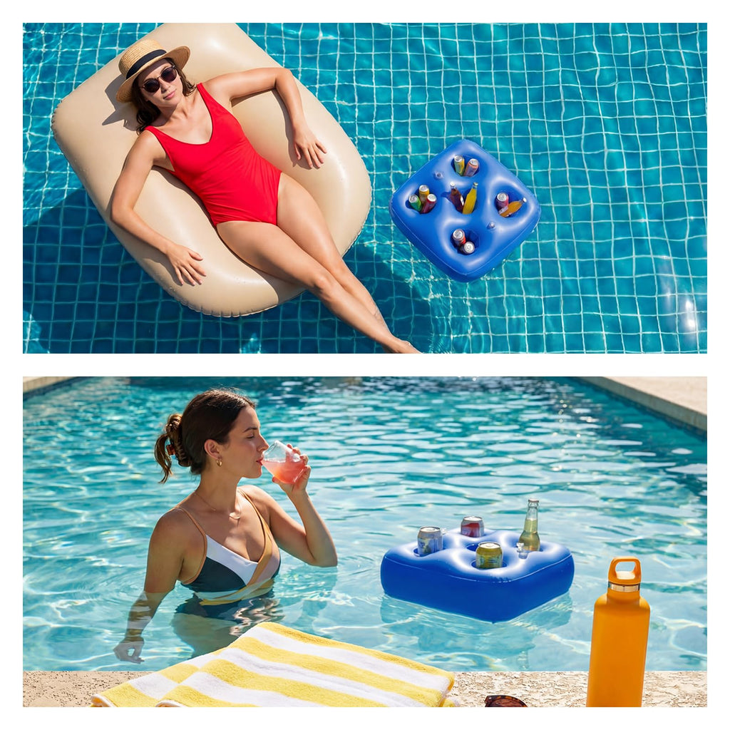 5 Pcs Water Canopy Float Kit with Cup Holders and Hand Air Pump F19750