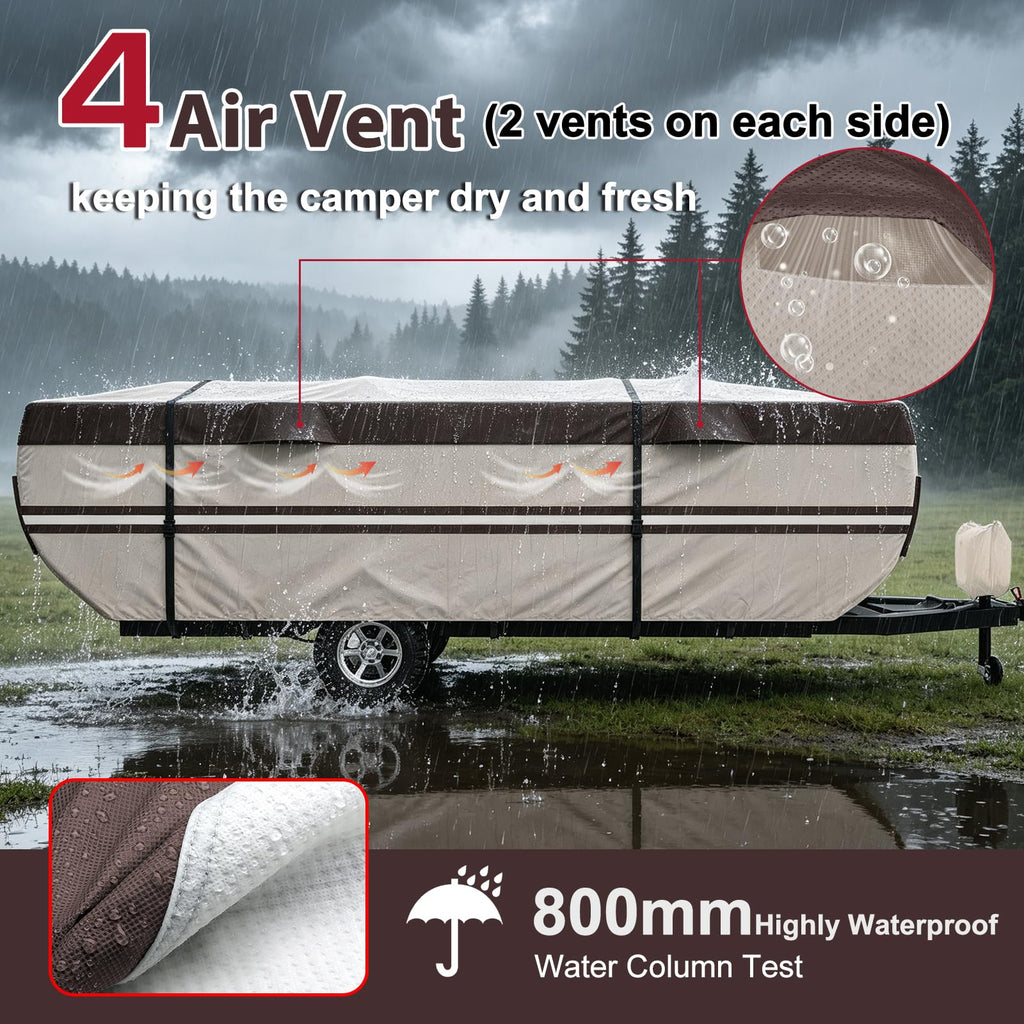 9 Layers Waterproof 14-16ft Pop Up Camper Cover S57077
