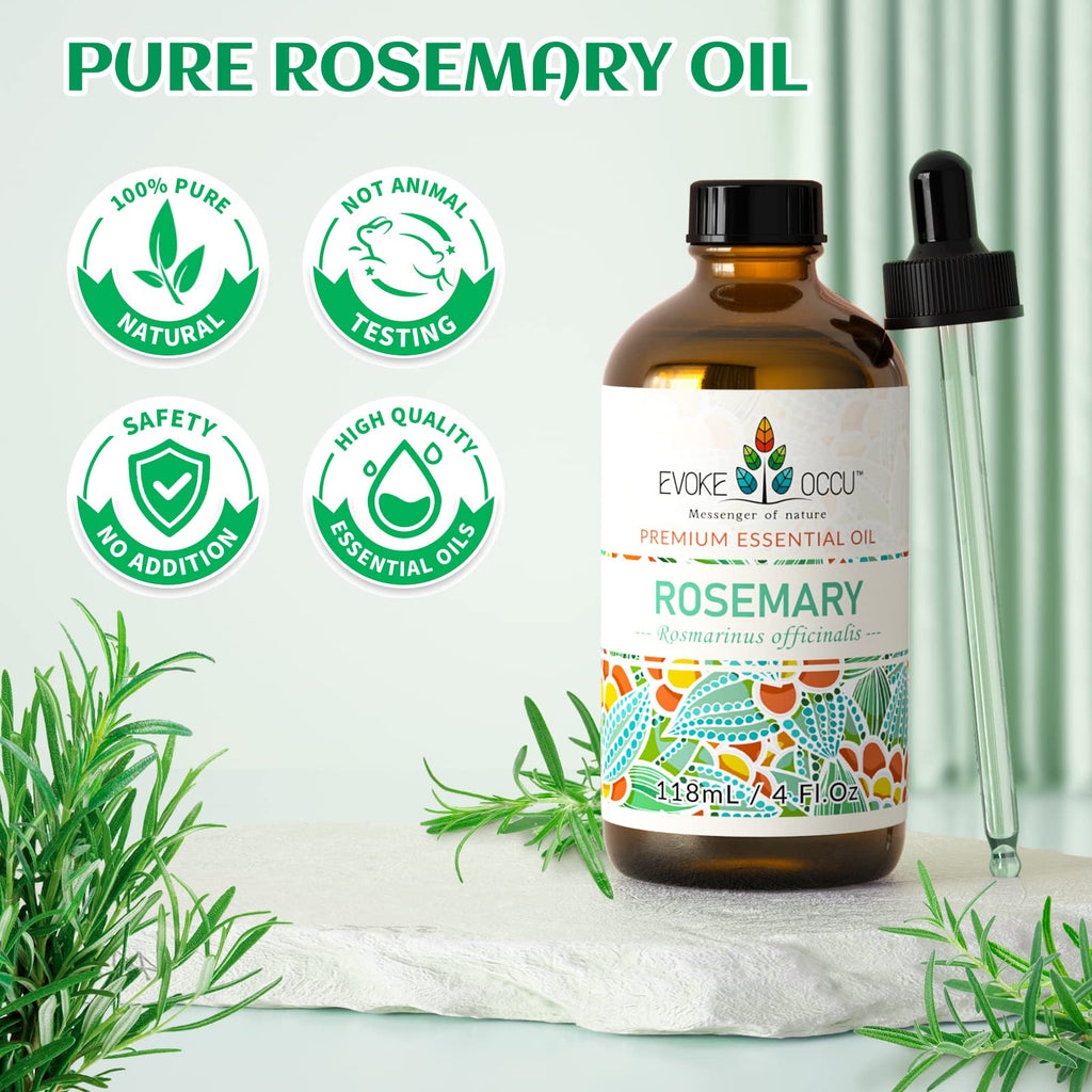 Rosemary Clary Sage Ylang Ylang Geranium Lavender Essential Oil 4 Oz H1607