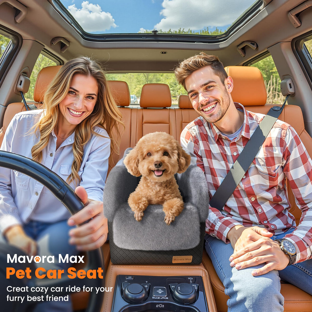 Grey Dog Car Seat V82777