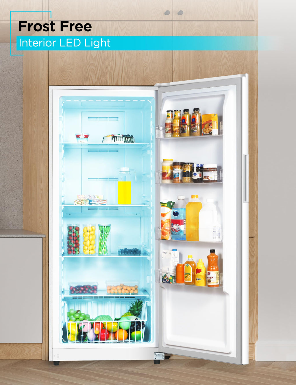 White 17 Cu. Ft. Convertible Freezer Refrigerator H6135