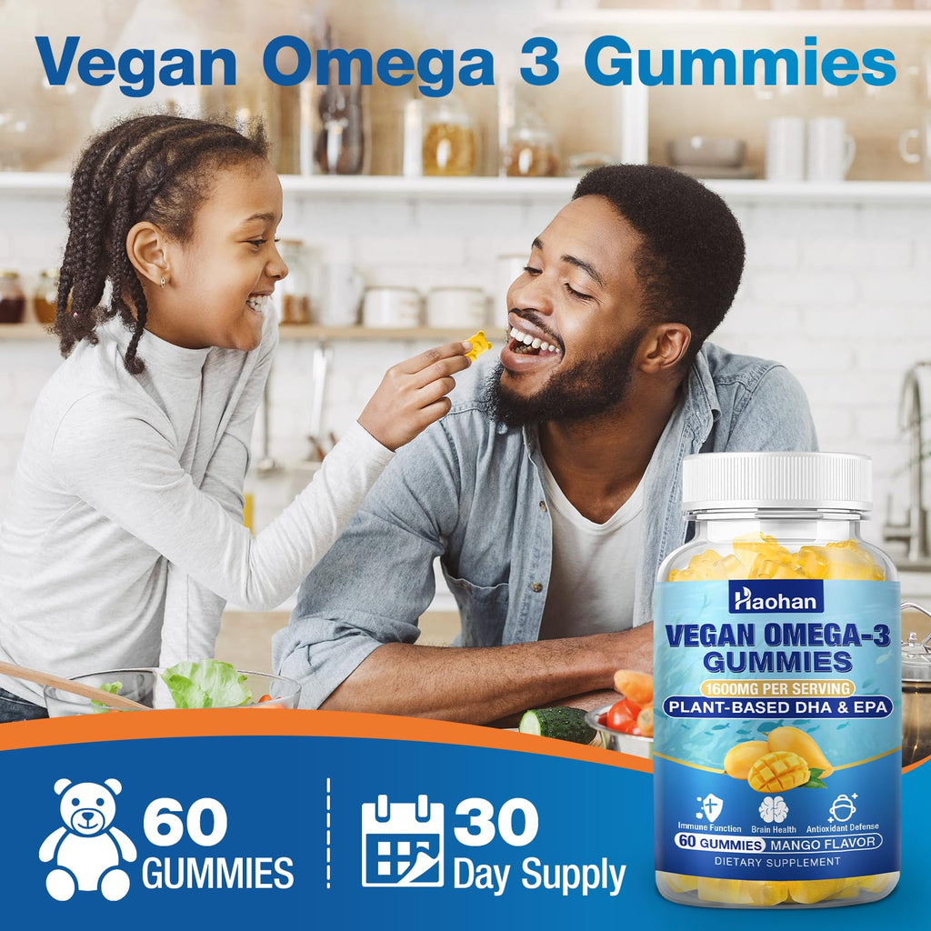 Sugar-Free Orange Flavor Omega-3 Gummies 120 Gummies Y2720