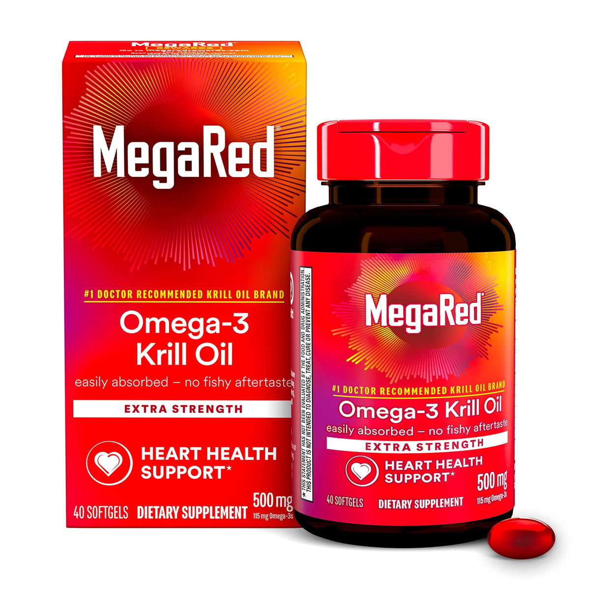 Omega-3 Krill Oil 500mg Softgels 40 Count M754403