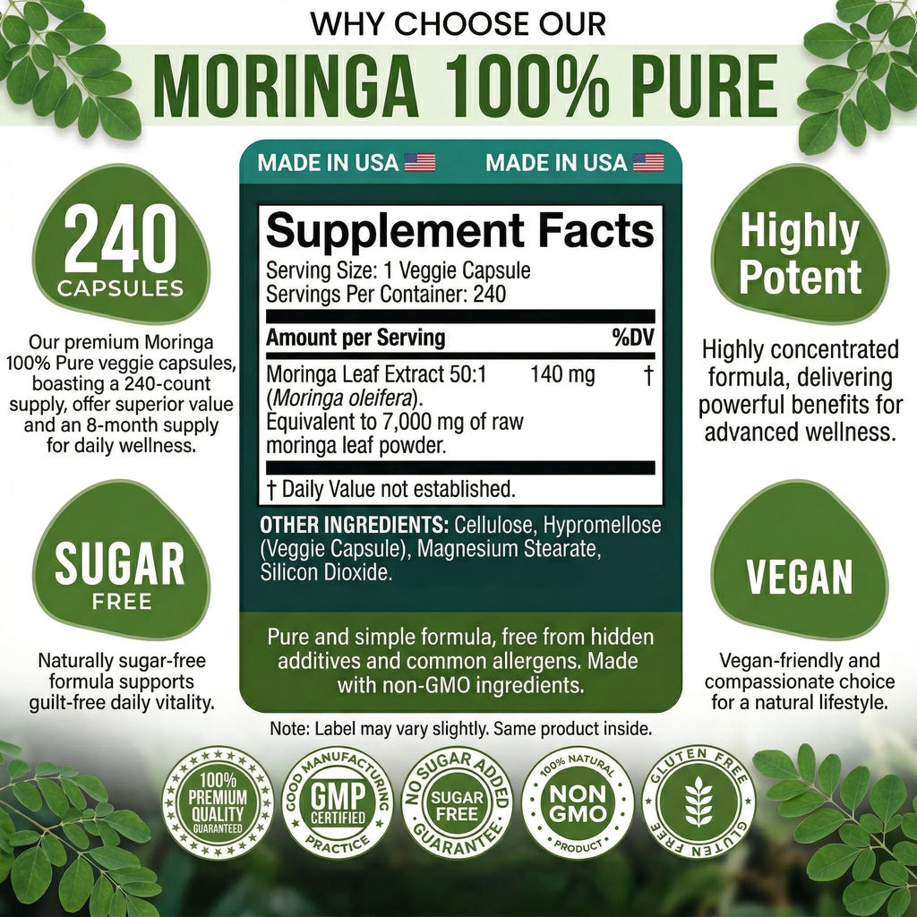 Moringa Capsules 240 Capsules B964