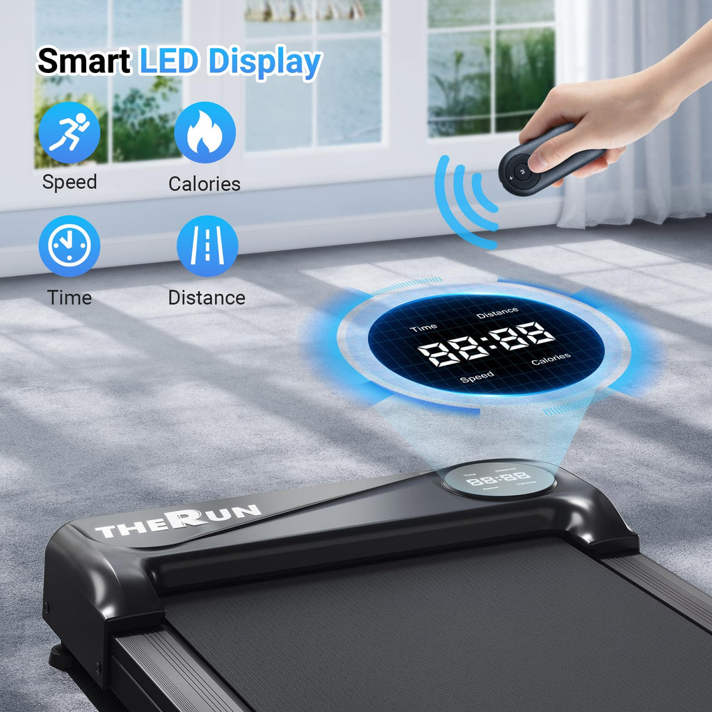Portable Under Desk Walking Treadmill 265 lbs Capacity H363059