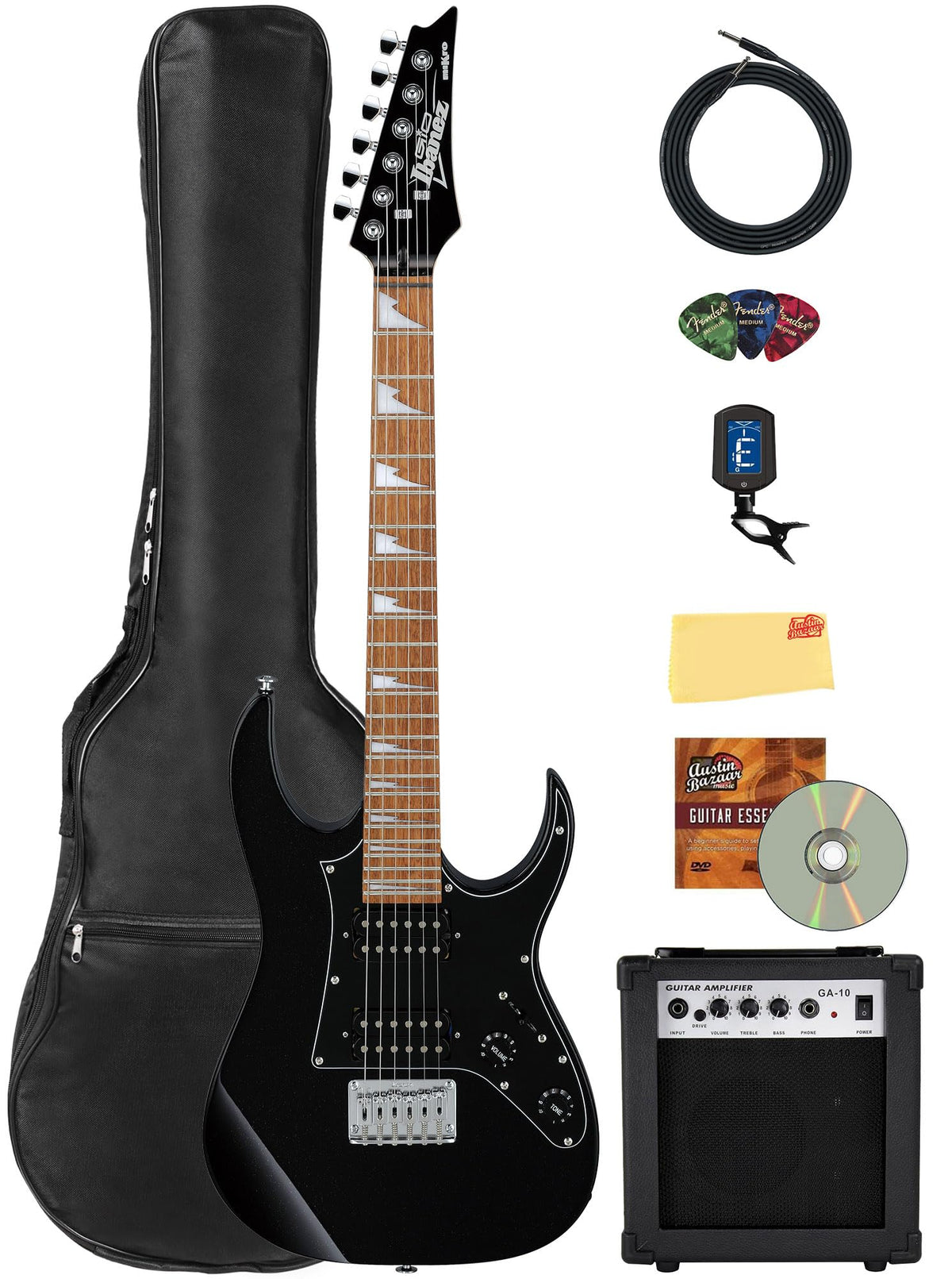 Black Short-Scale Electric Guitar Q35017