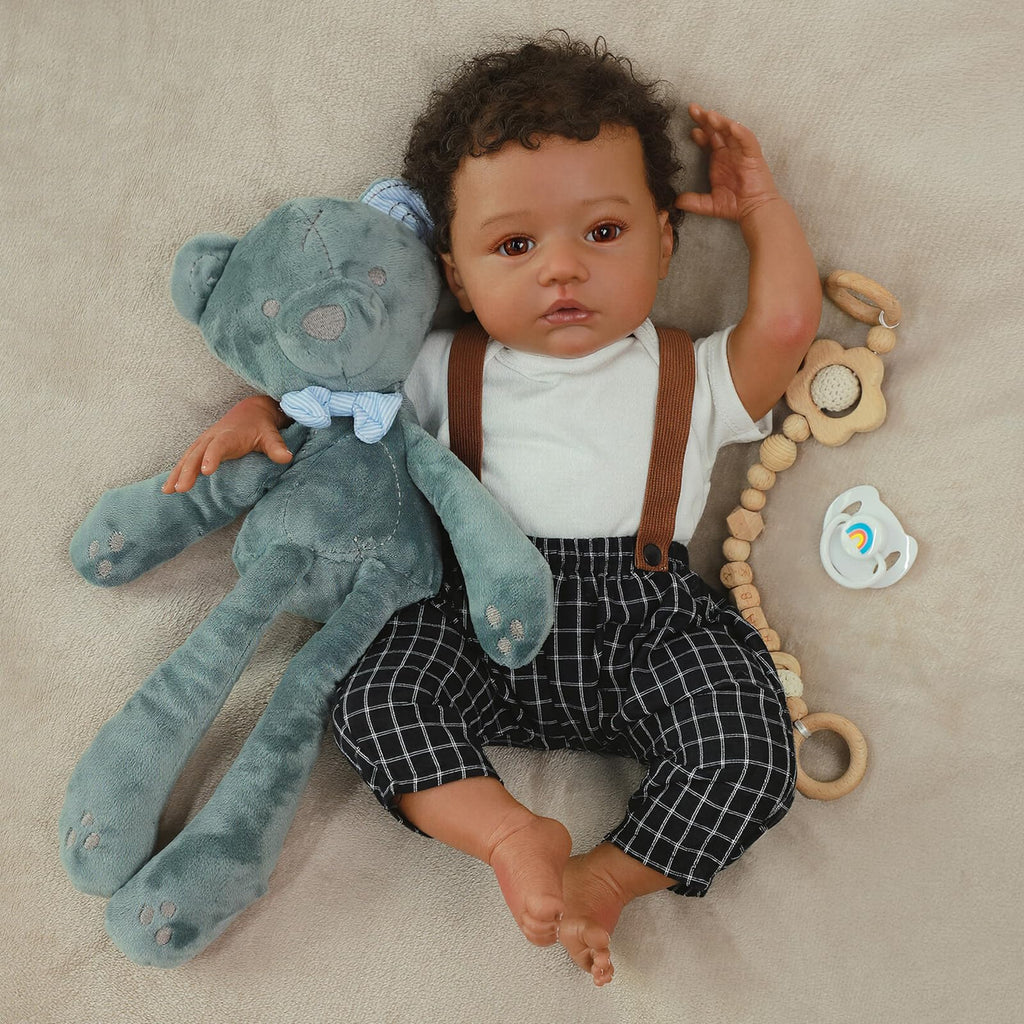 Black 20" Reborn Baby Dolls H87384