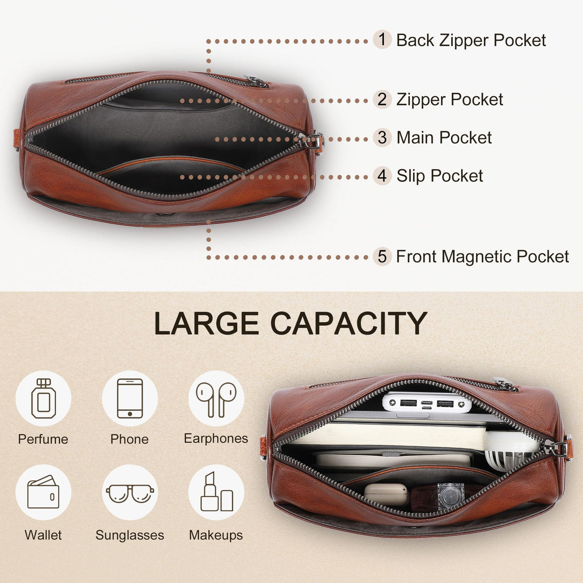 Leather Crossbody Bag M226482