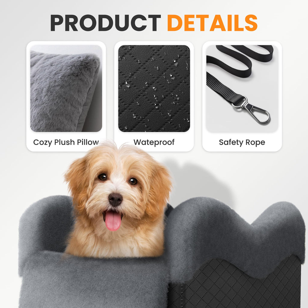 Grey Dog Car Seat V82777