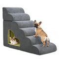 6 Step Non-Slip Grey Dog Stairs H3615