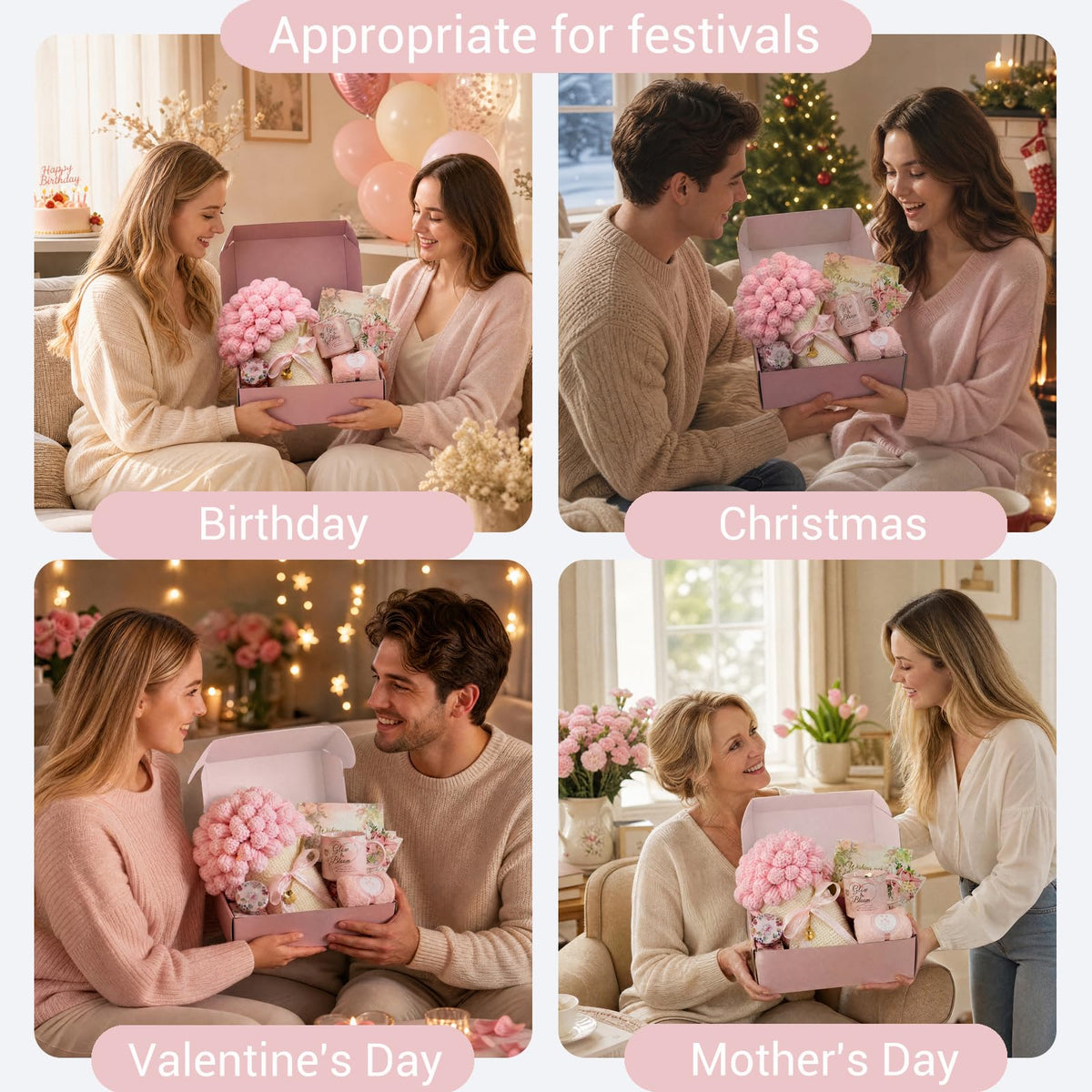 Pink Self Care Gift Basket N99779