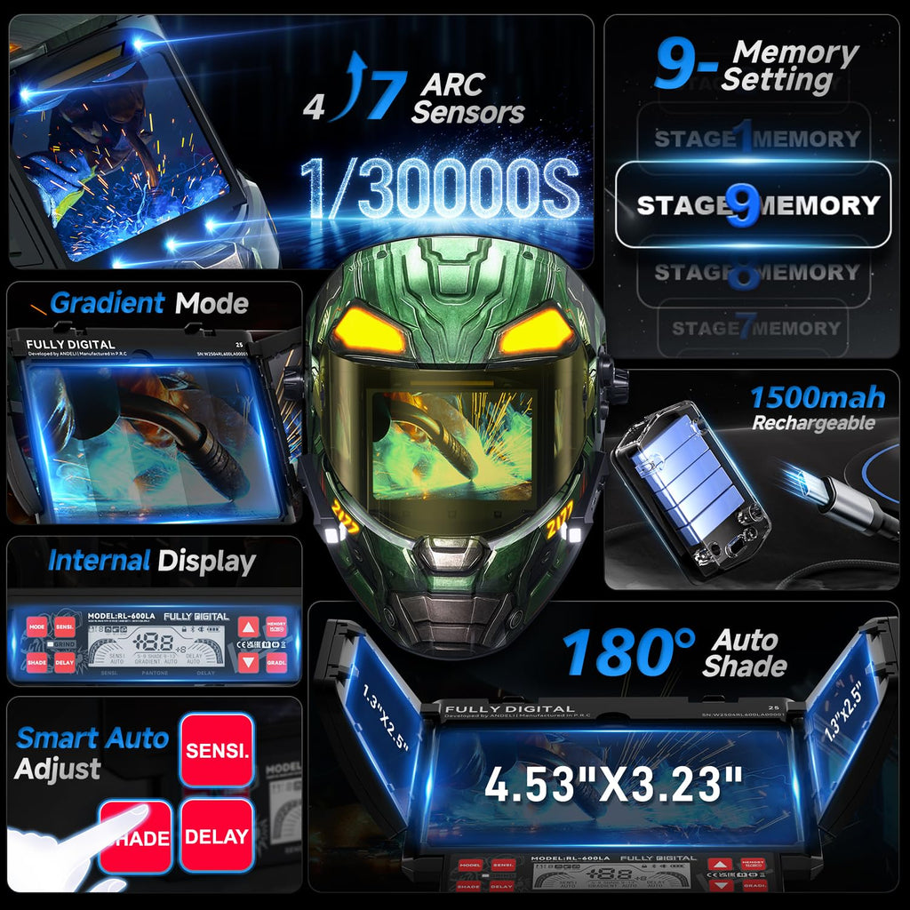 Auto Darkening Welding Helmet Y873872