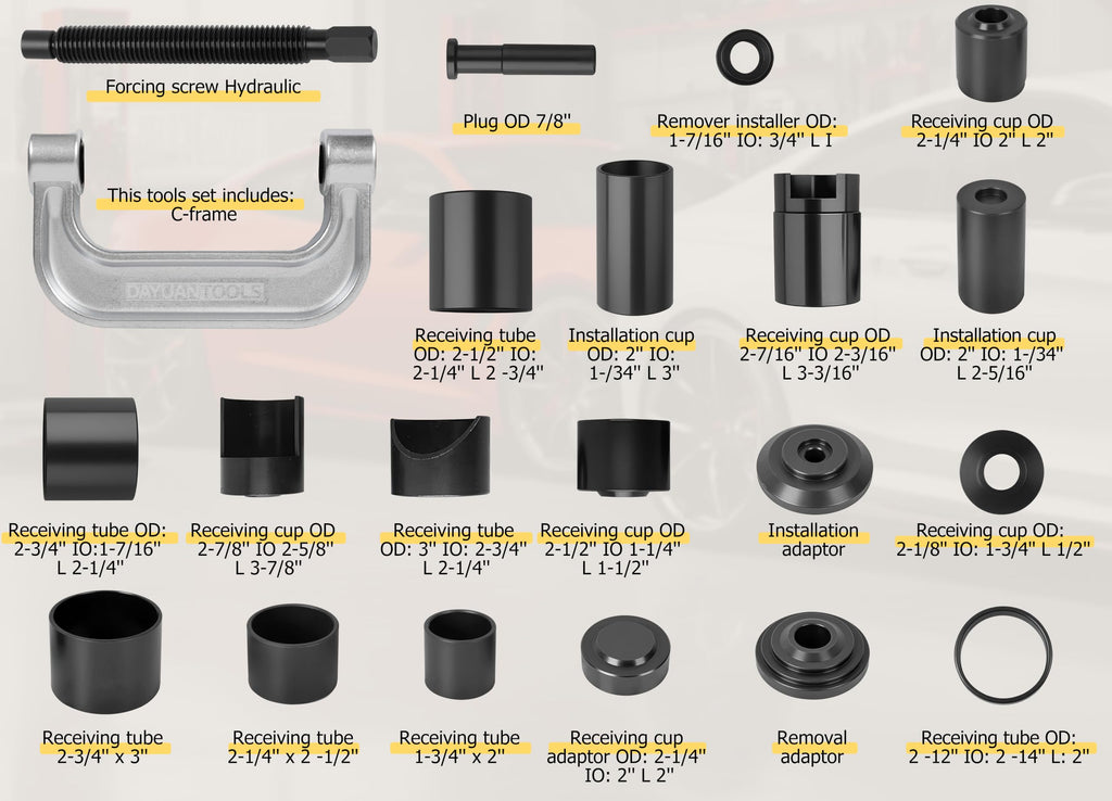 21 Pcs Ball Joint Press Service Kit T31149