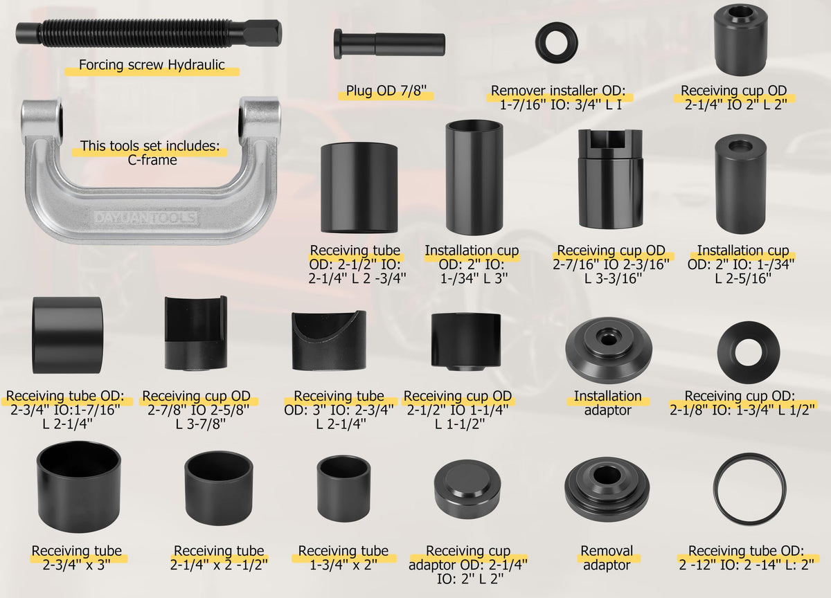 21 Pcs Ball Joint Press Service Kit T31149