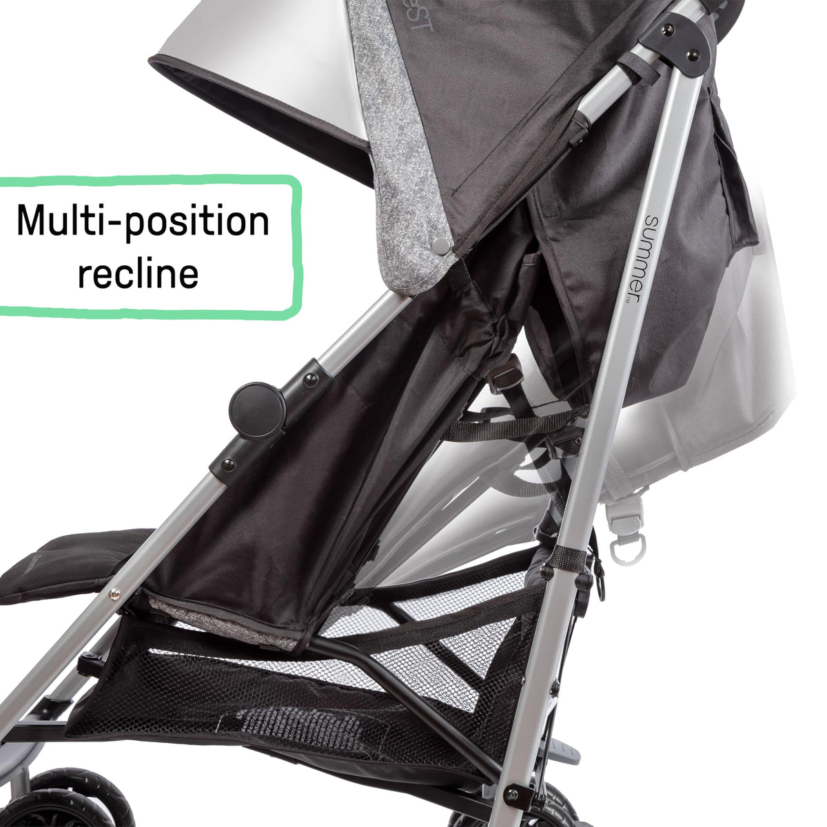 Black & Gray Lightweight Steel Frame Stroller O92850