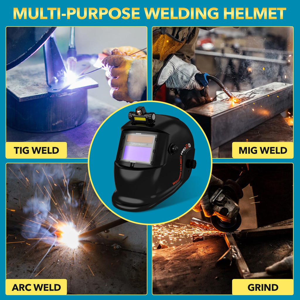 Welding Helmet Auto Darkening Solar Powered D92719