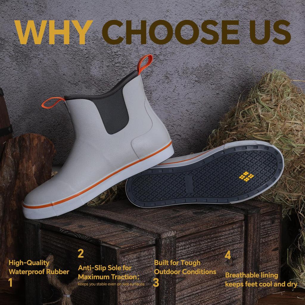Waterproof Ankle Deck Boots A71554