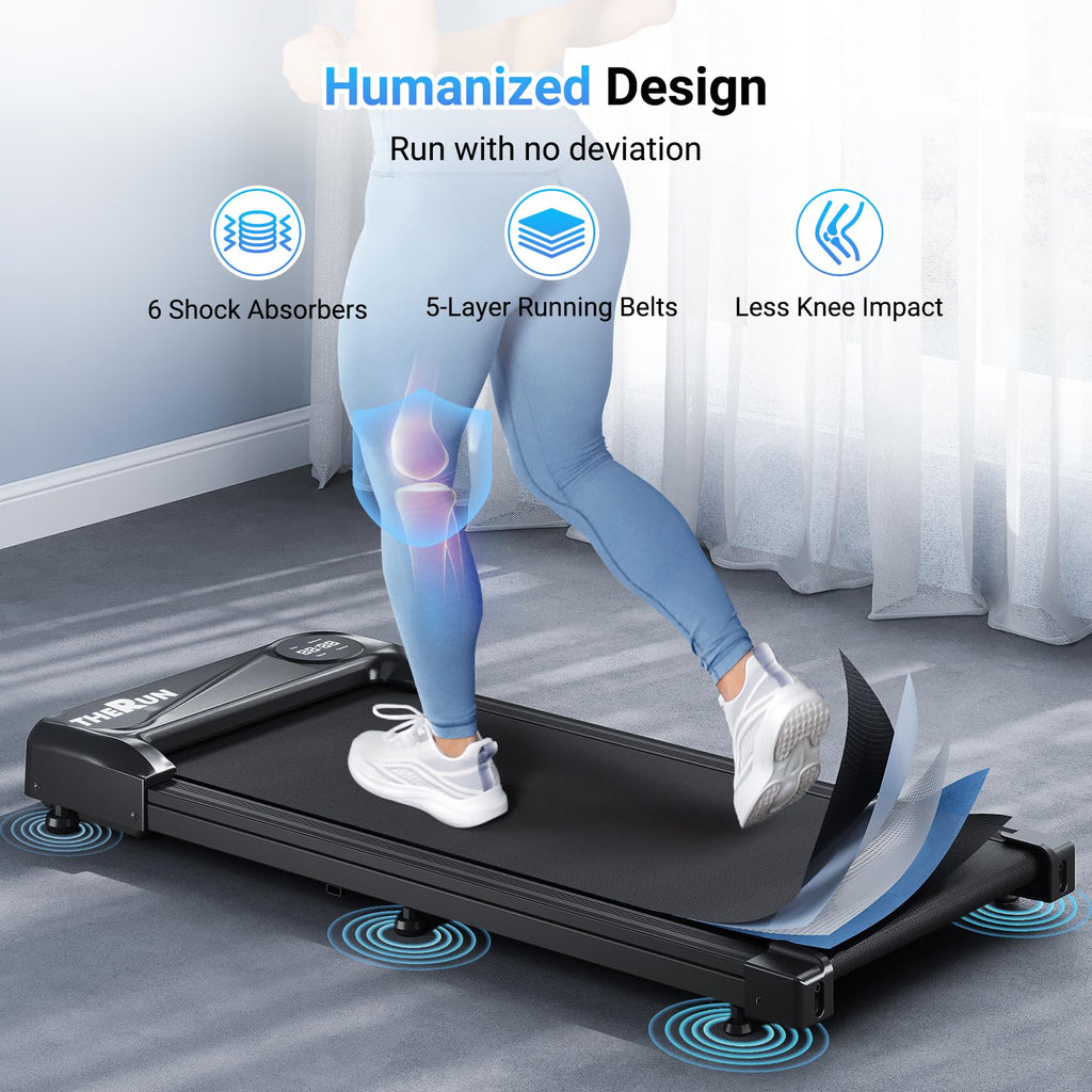 Portable Under Desk Walking Treadmill 265 lbs Capacity H363059