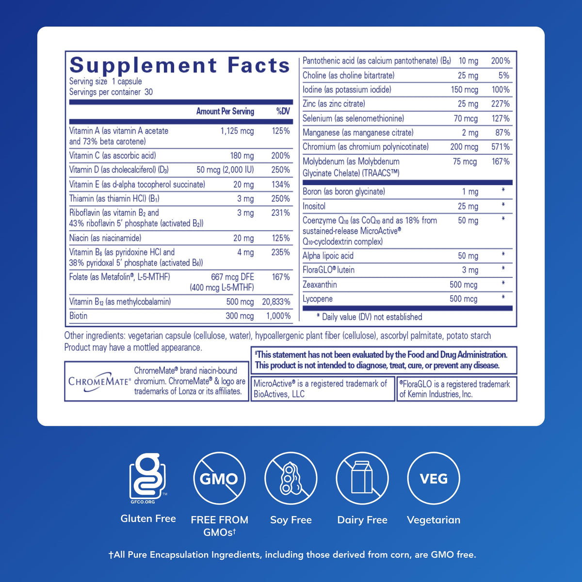 Multivitamin 30 Capsules I725