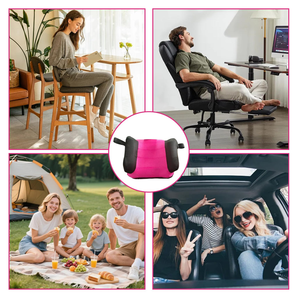 Portable Inflatable Backless Booster Car Seat with Washable Cover T4870