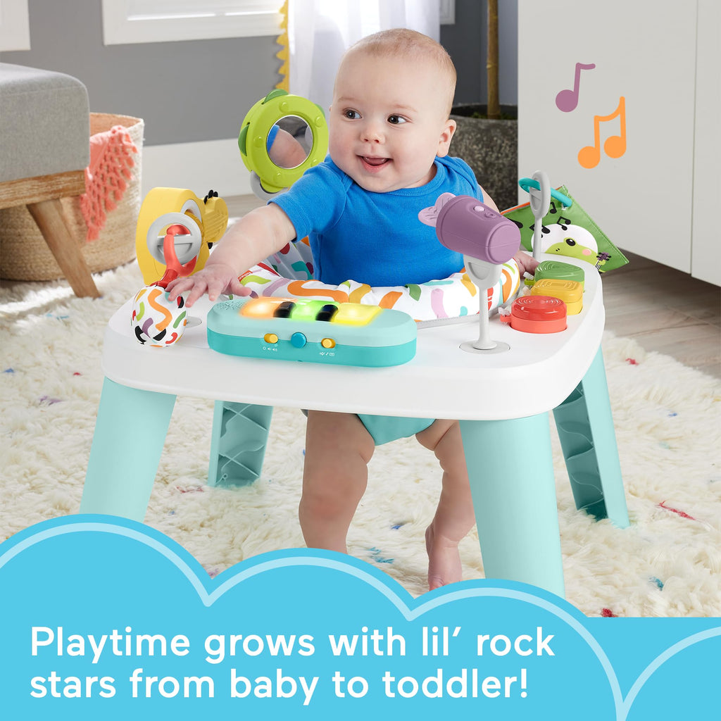 3-in-1 Activity Center & Play Table with Music Lights J9324