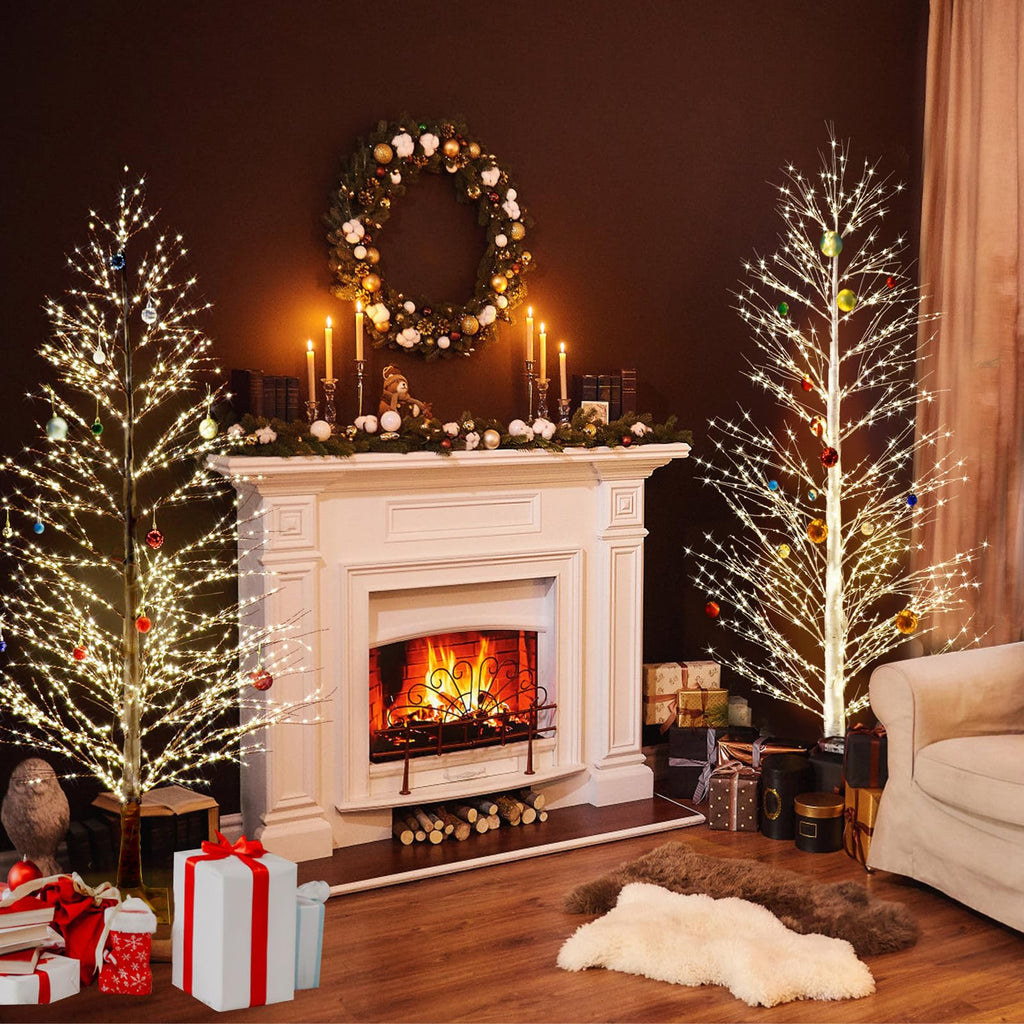 6FT Lighted Birch Tree with 1300 LED Lights Y84531