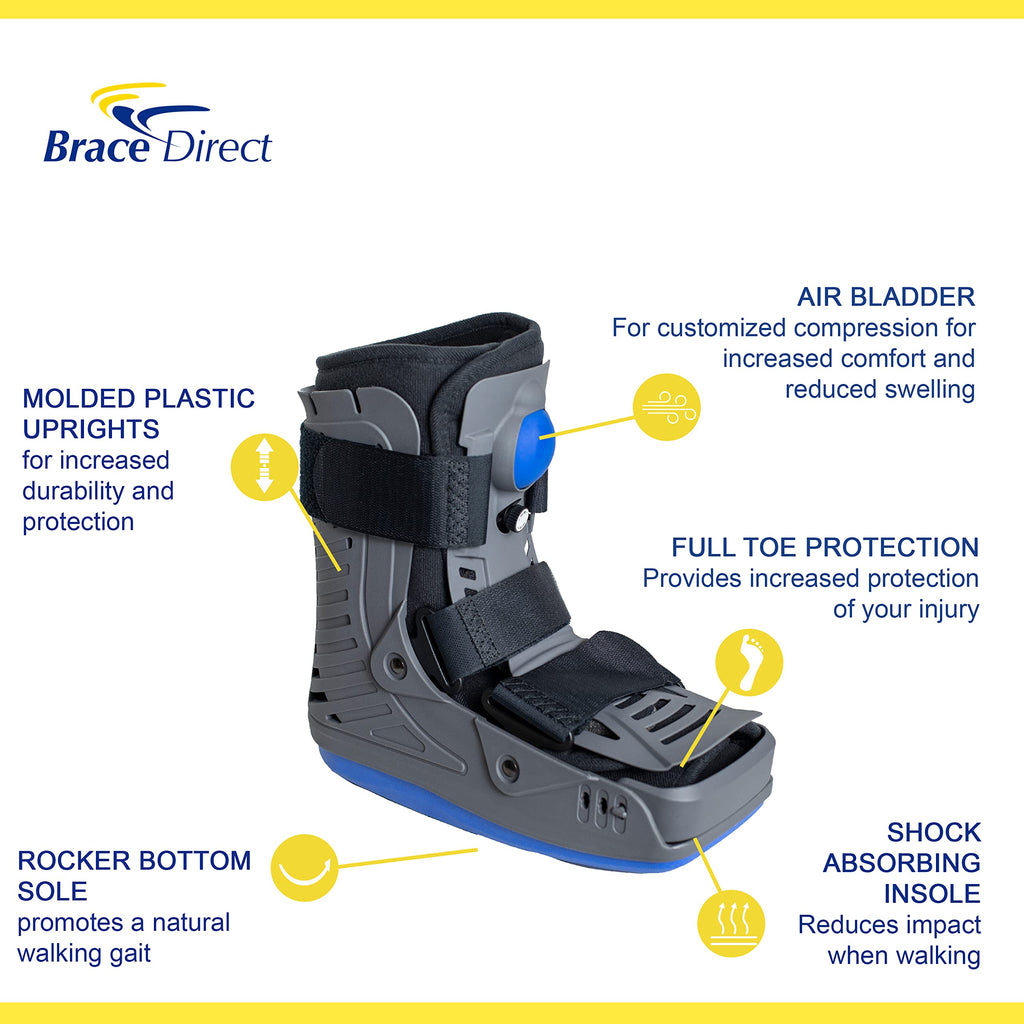 Lightweight Short Air Walking Boot with Toe Guard S937