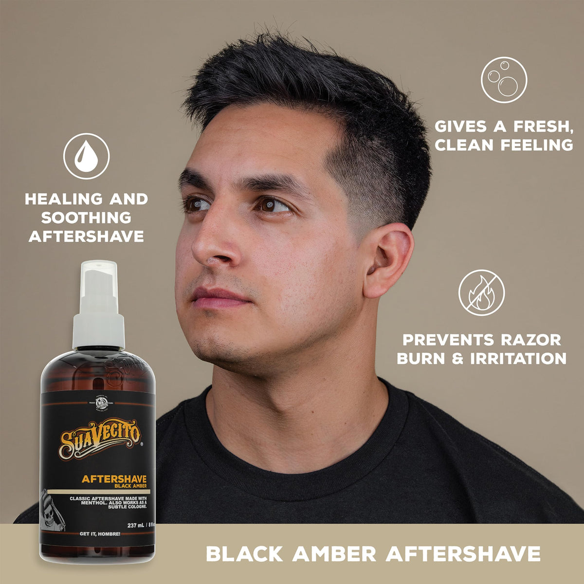 Black Amber Aftershave 8 oz Pump Spray H510221
