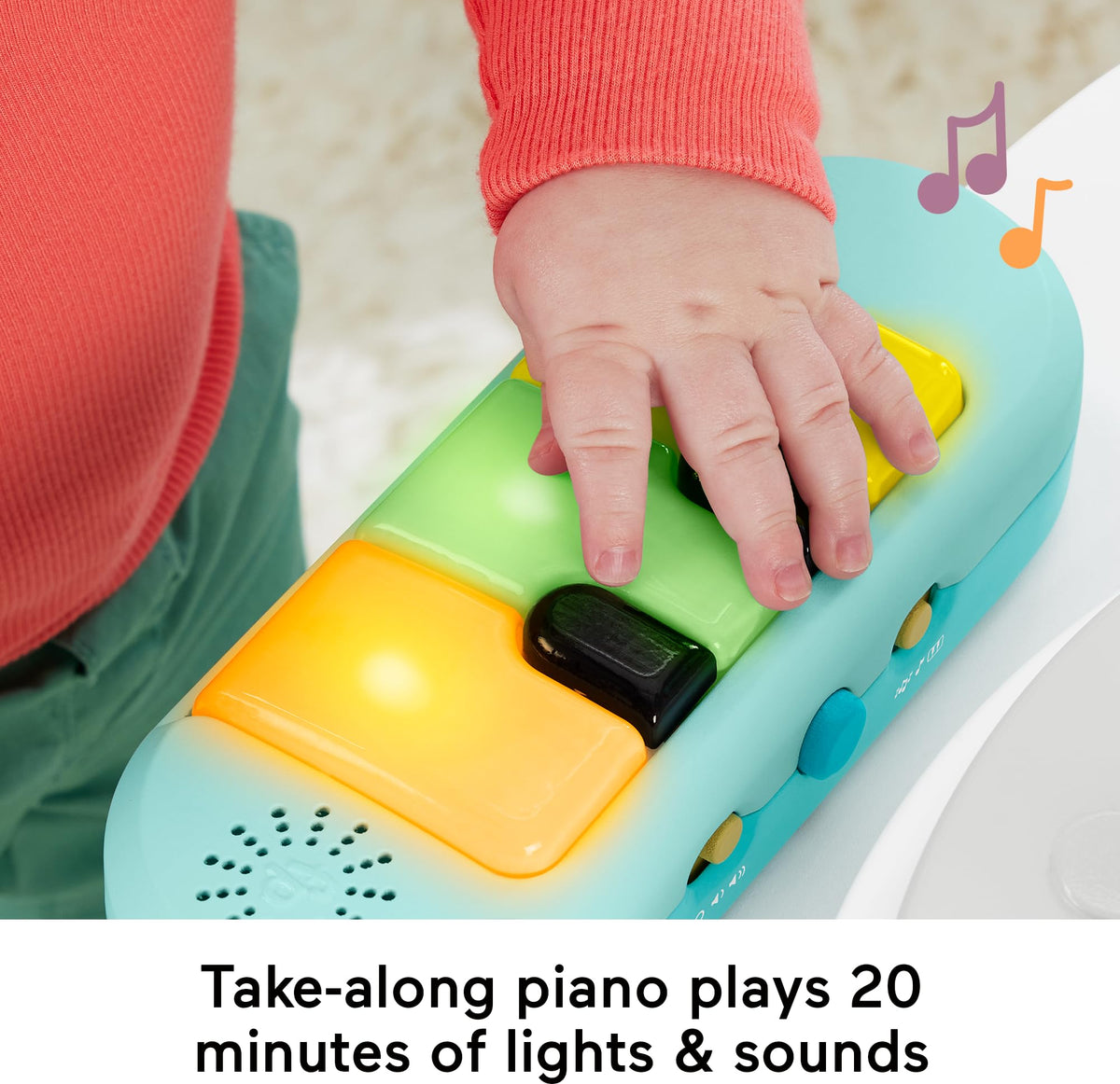 3-in-1 Activity Center & Play Table with Music Lights J9324