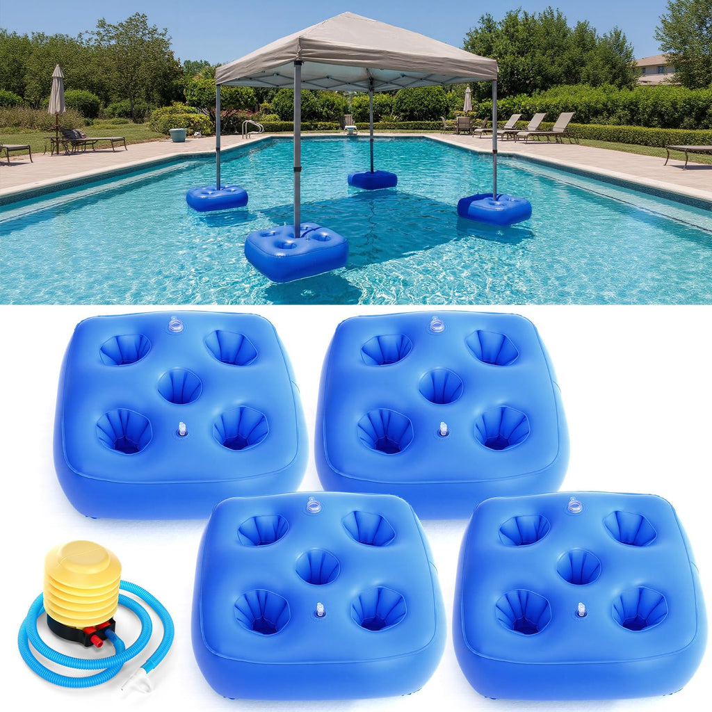 5 Pcs Water Canopy Float Kit with Cup Holders and Hand Air Pump F19750