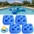 5 Pcs Water Canopy Float Kit with Cup Holders and Hand Air Pump F19750