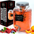 2-Gallon Glass Drink Dispenser with Spigot L8416