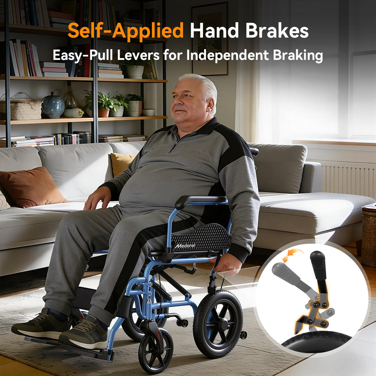 Foldable Transport Wheelchair V6163