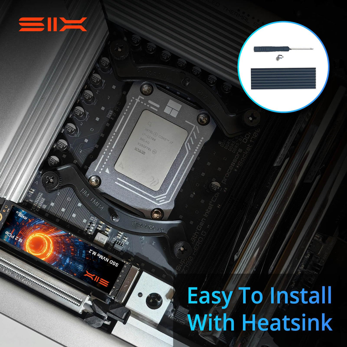 1TB PCIe 4.0 M.2 2280 Internal SSD with Heatsink T81495