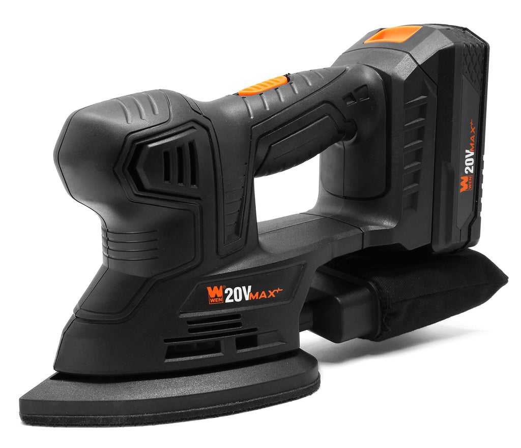 Cordless Palm Sander with 20V Max 2.0 Ah Lithium-Ion Battery and Charger J33561