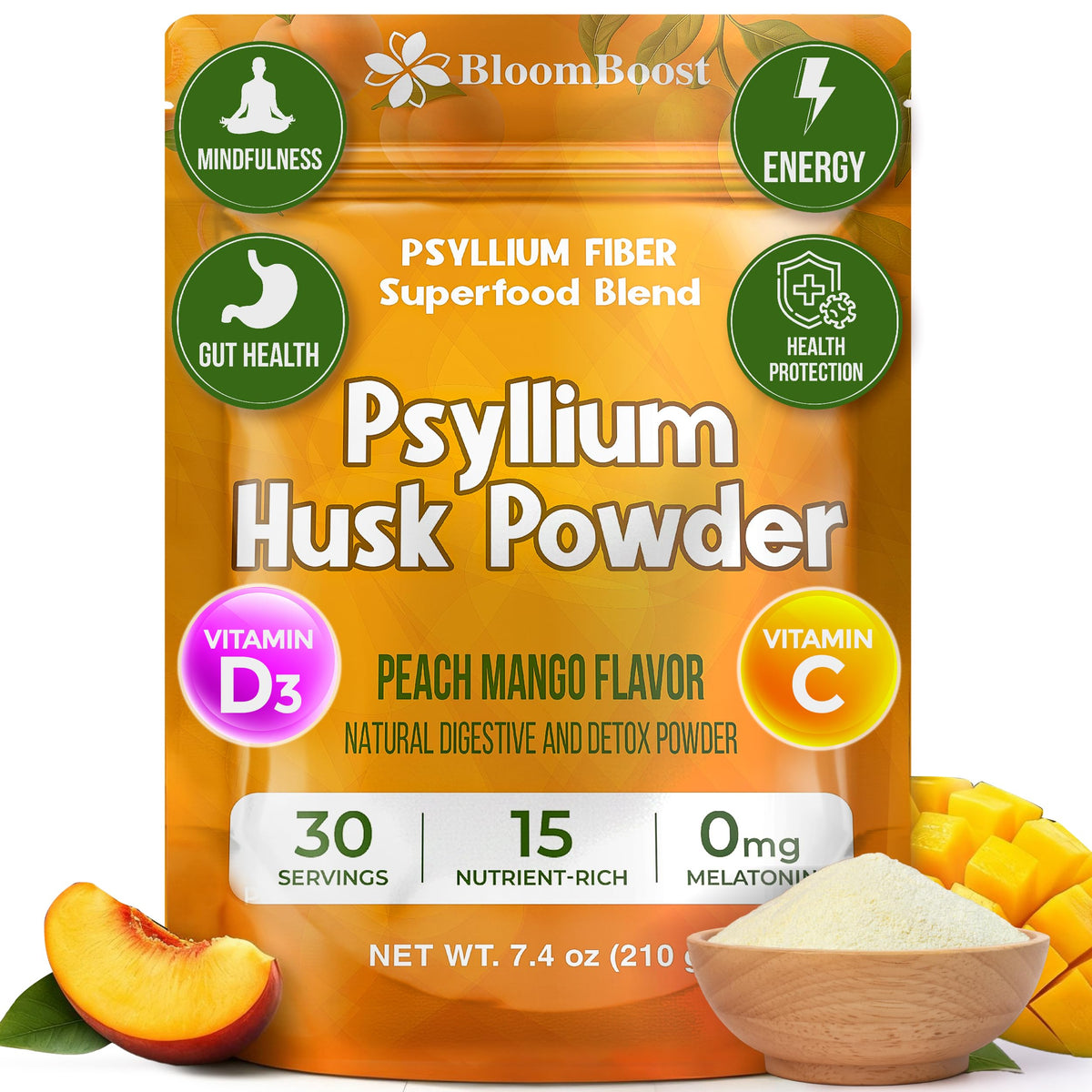Psyllium Husk Powder 7.4 Oz T6984